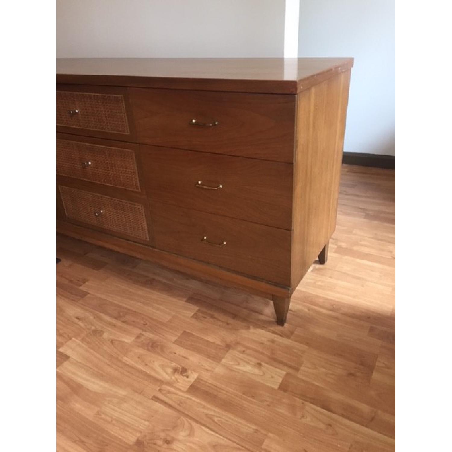 Mid Century Low Boy 9 Drawer Dresser - image-2