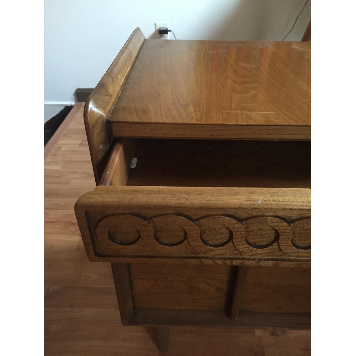 Solid Wood Mid Century Danish Modern Nightstands - image-3
