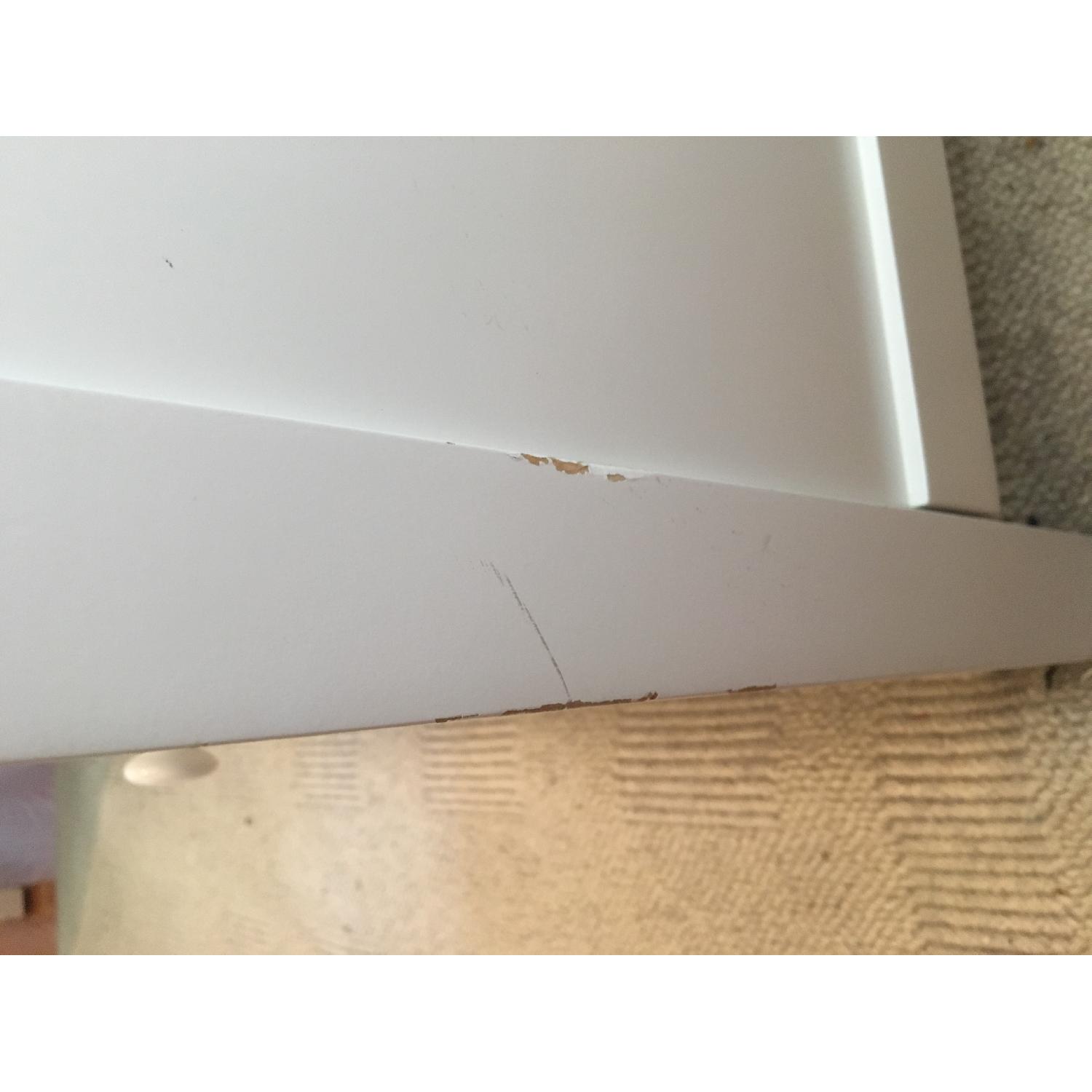 Crate & Barrel Brighton White Dresser w/ Shelves AptDeco