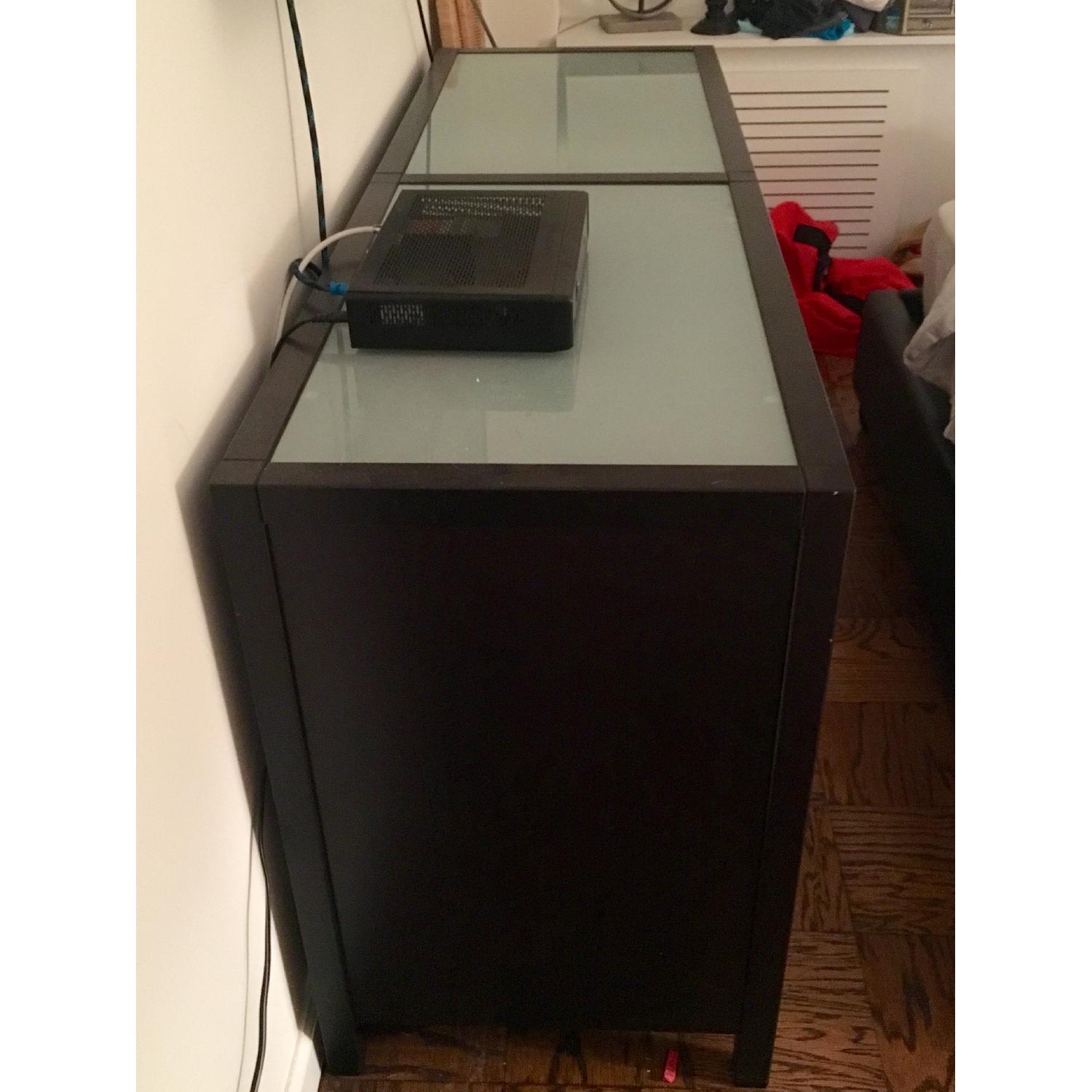 Dark Brown Wood Dresser - image-2