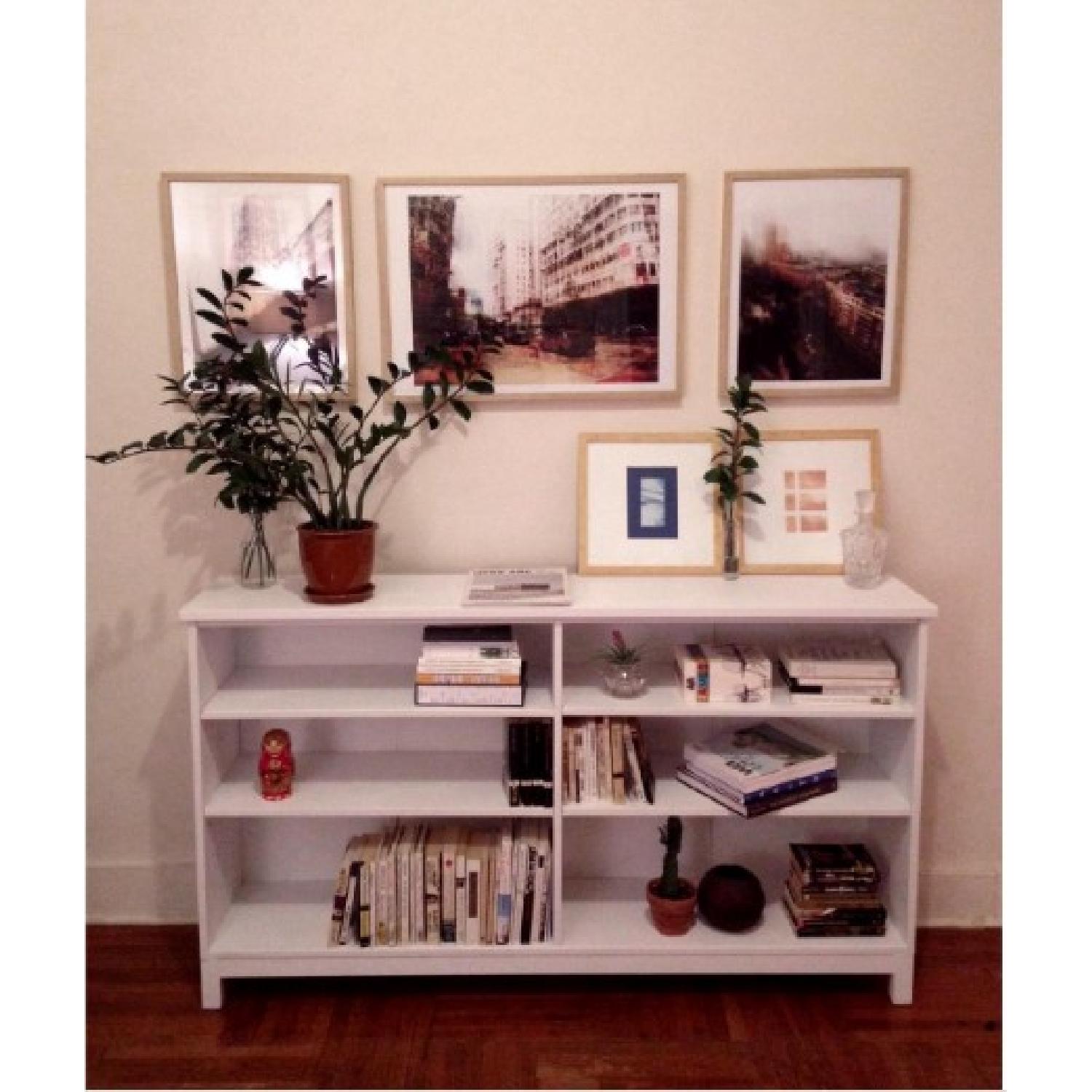 Antique White Wooden Shelves AptDeco