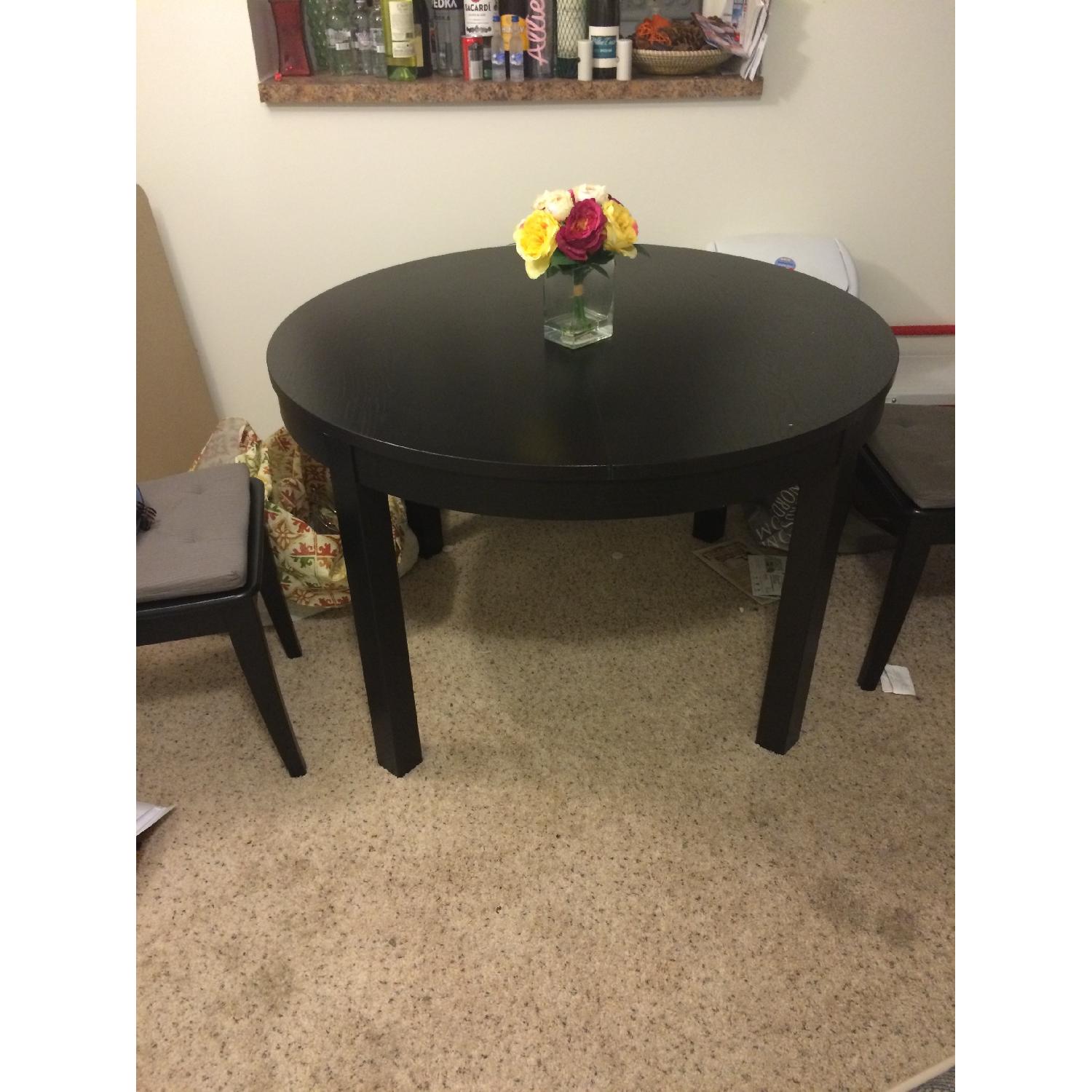 Ikea Bjursta Circular Extendable Table - image-3