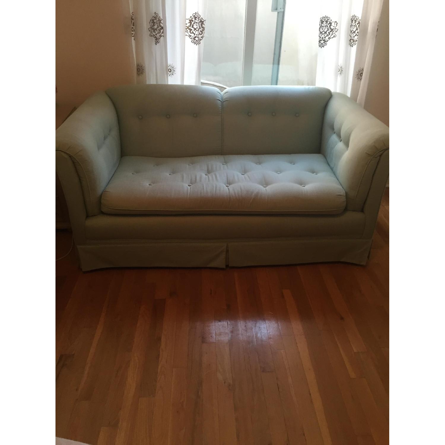 Green Loveseat - image-1