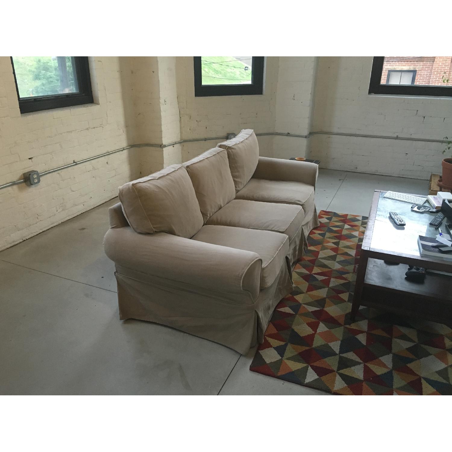 Pottery Barn Slipcovered Sofa - image-6