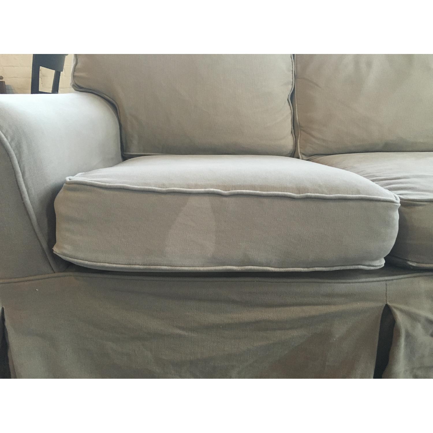 Pottery Barn Slipcovered Sofa - image-7
