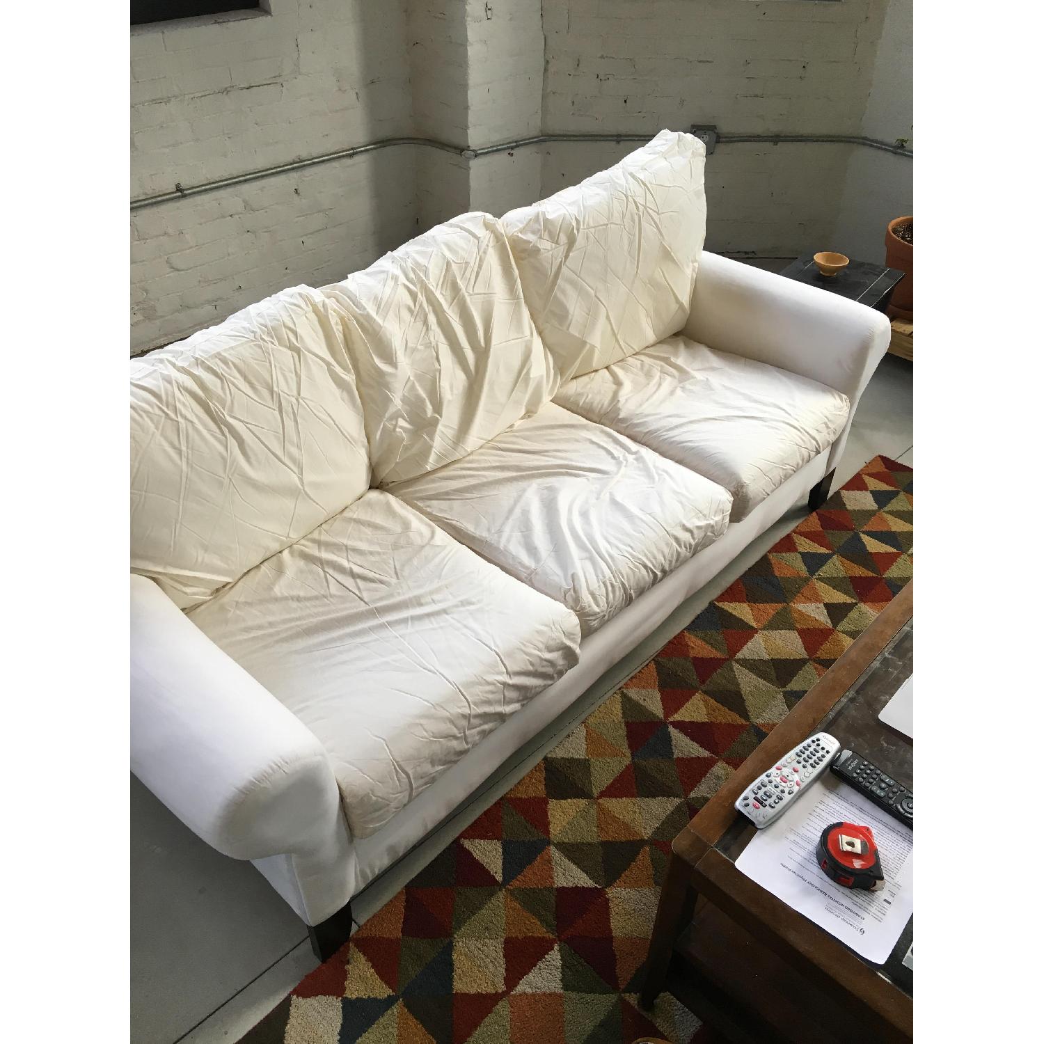 Pottery Barn Slipcovered Sofa - image-10