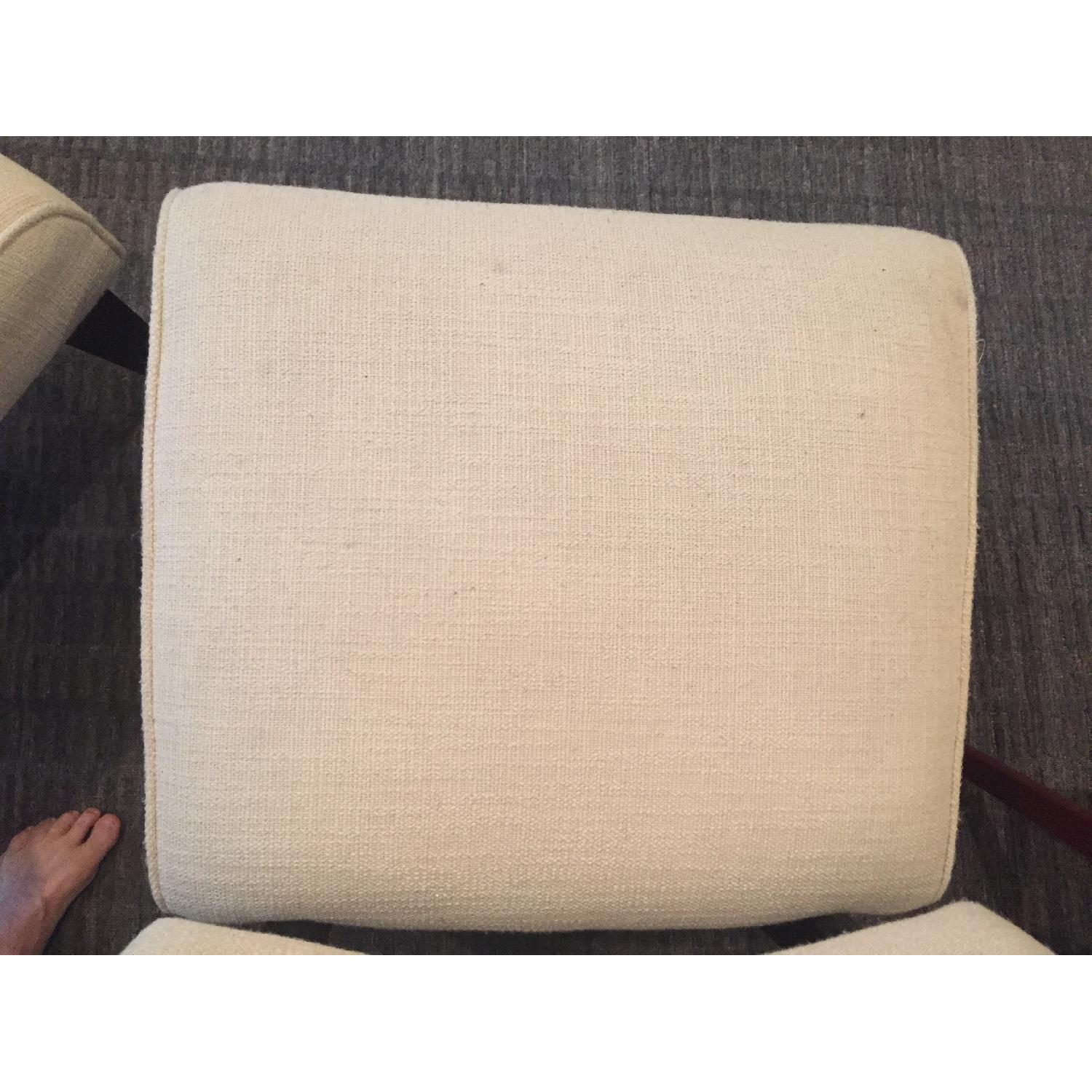 Crate & Barrel Mid-Century Slipper Chairs - image-4