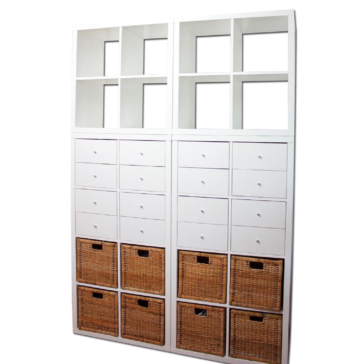 Ikea Kallax Large Shelves & Drawers Set AptDeco