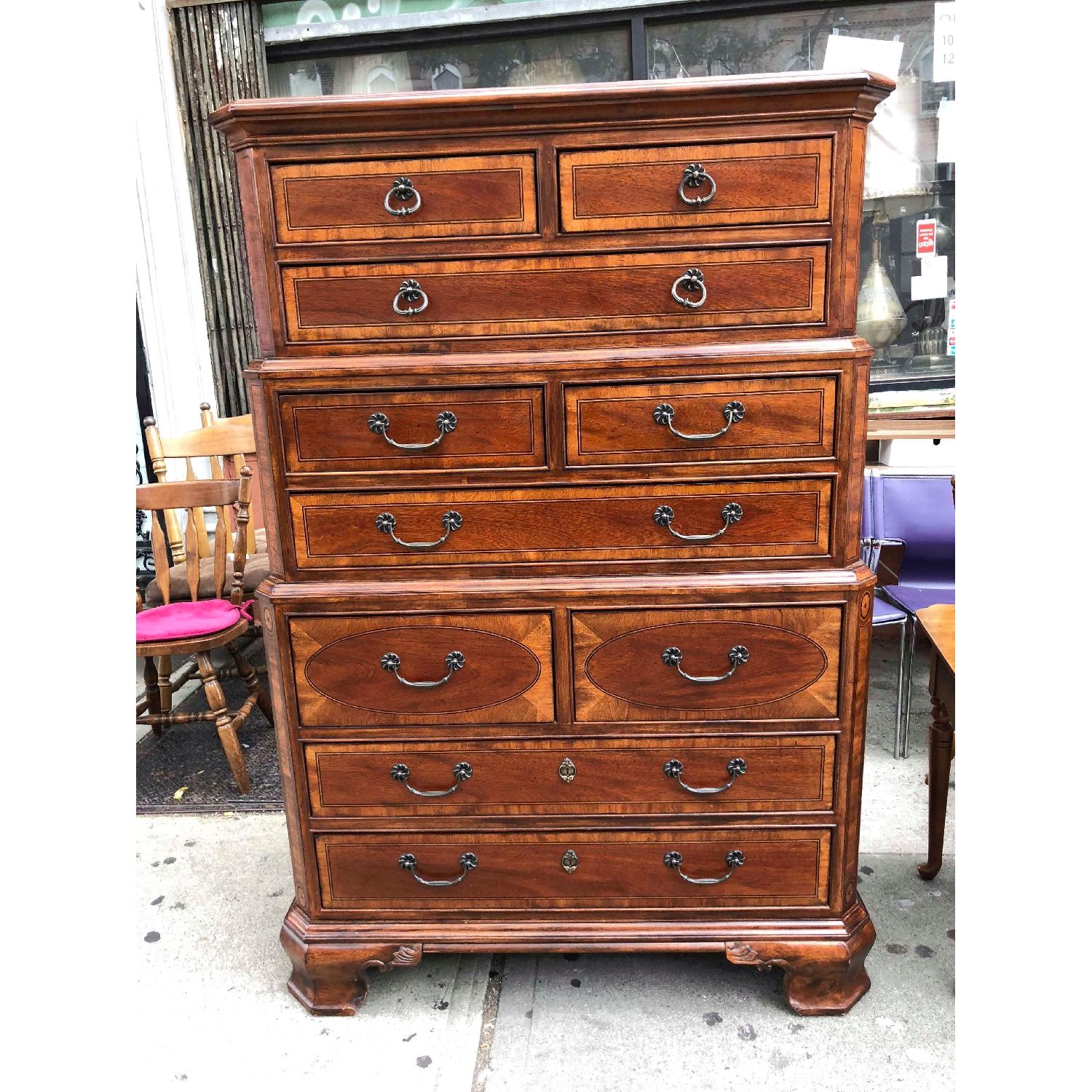 Outlook International 10 Cedar Drawers Inlaid Dresser - image-1