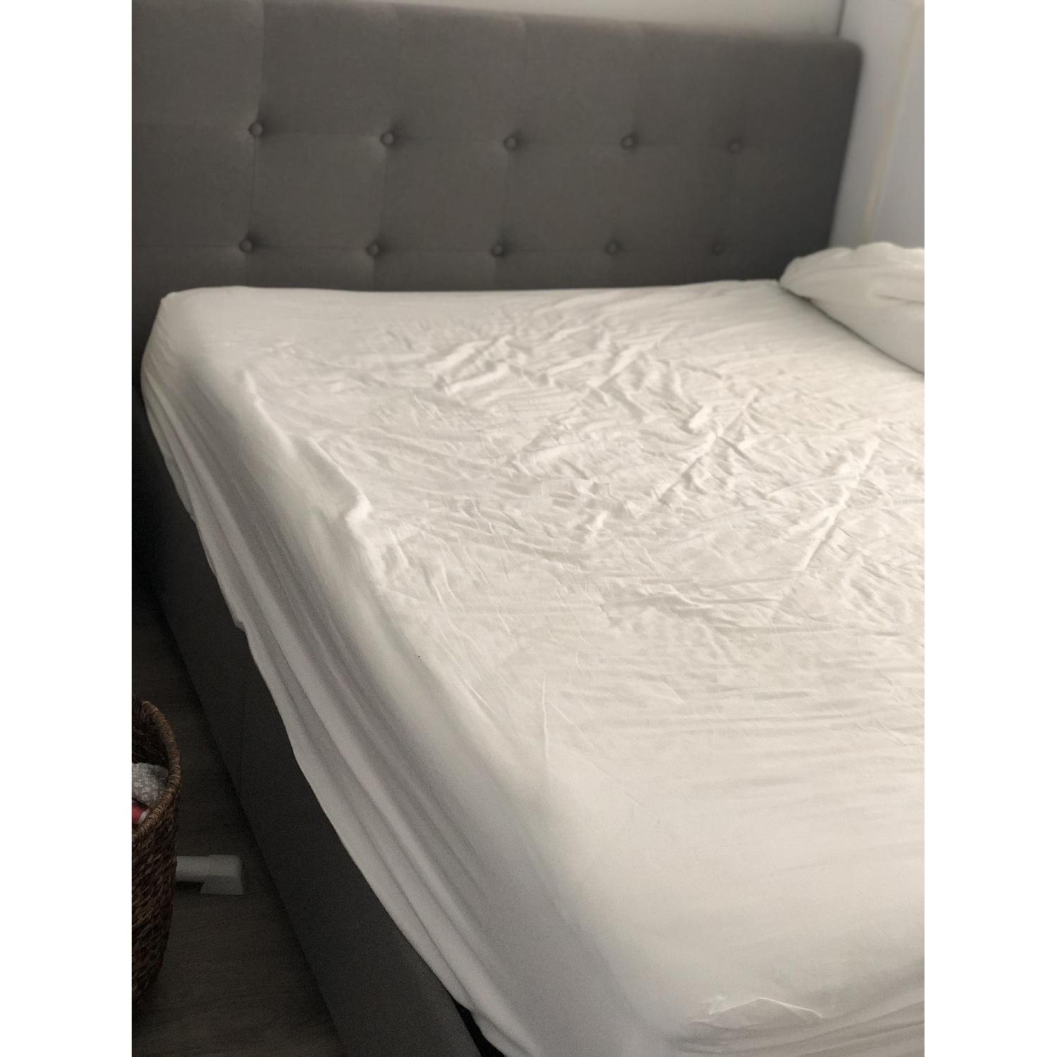 DHP Rose Linen Tufted Upholstered Platform Bed - image-1