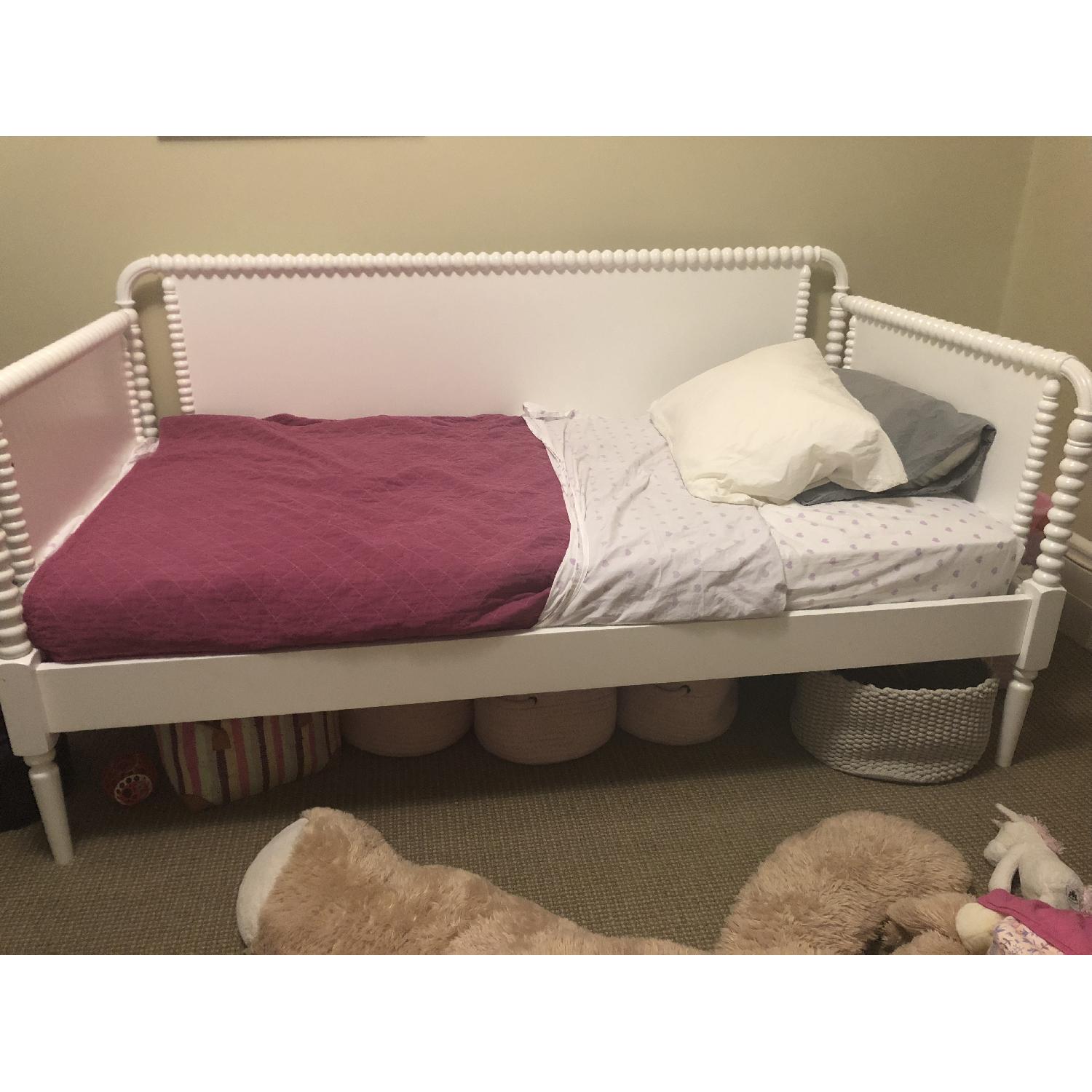 Crate & Barrel White Child's Spindle Daybed - image-2