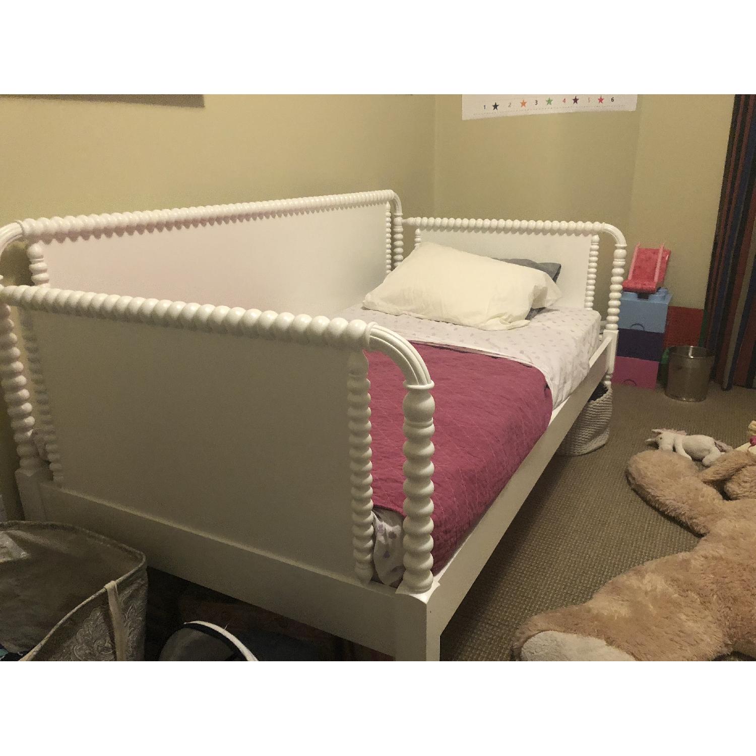 Crate & Barrel White Child's Spindle Daybed - image-3