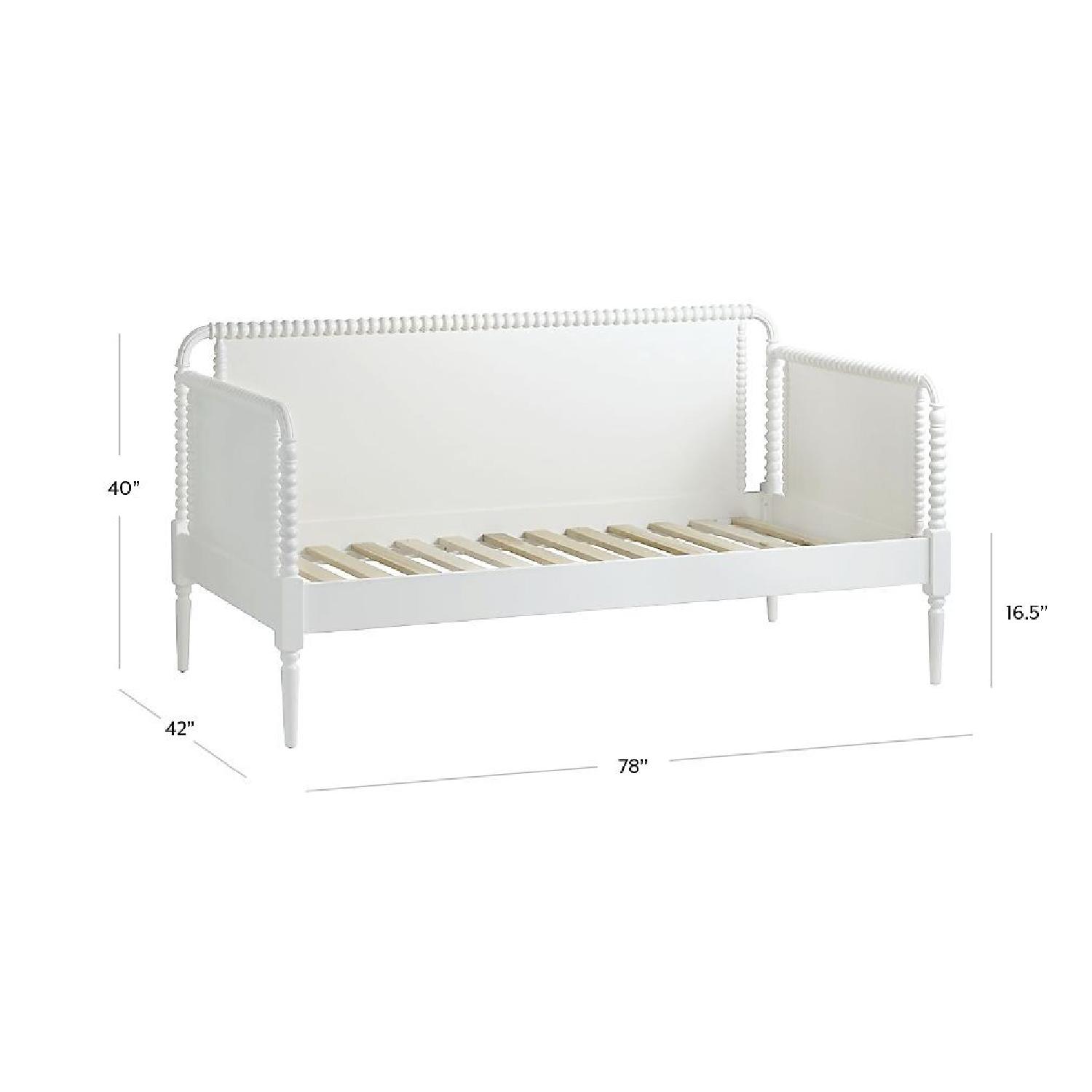 Crate & Barrel White Child's Spindle Daybed - image-4