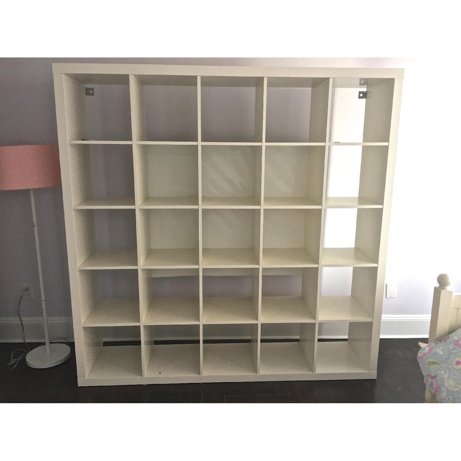 Ikea Kallax White Shelving Unit AptDeco