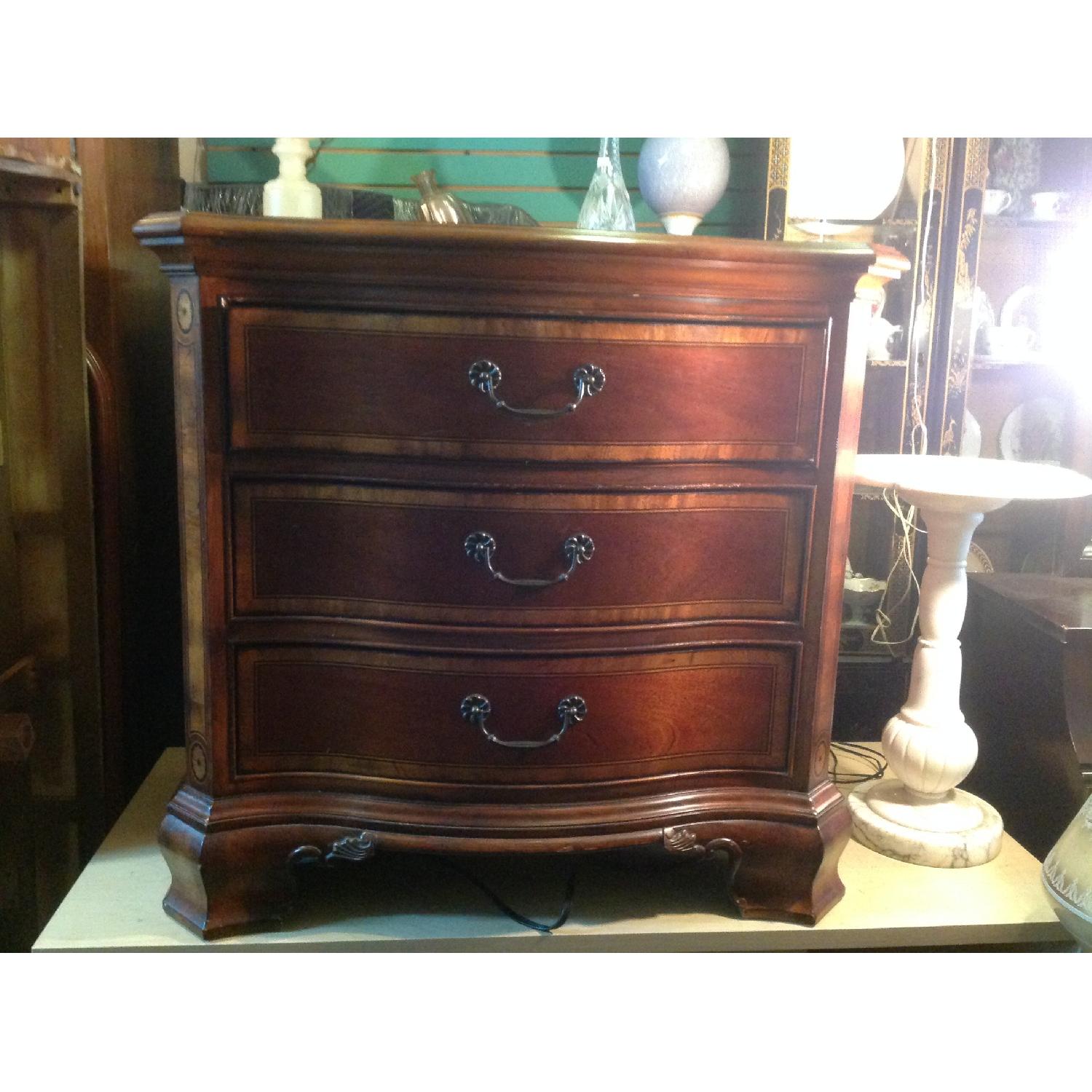 Outlook International Inlaid Nightstand w/ Electrical Outlet - image-26