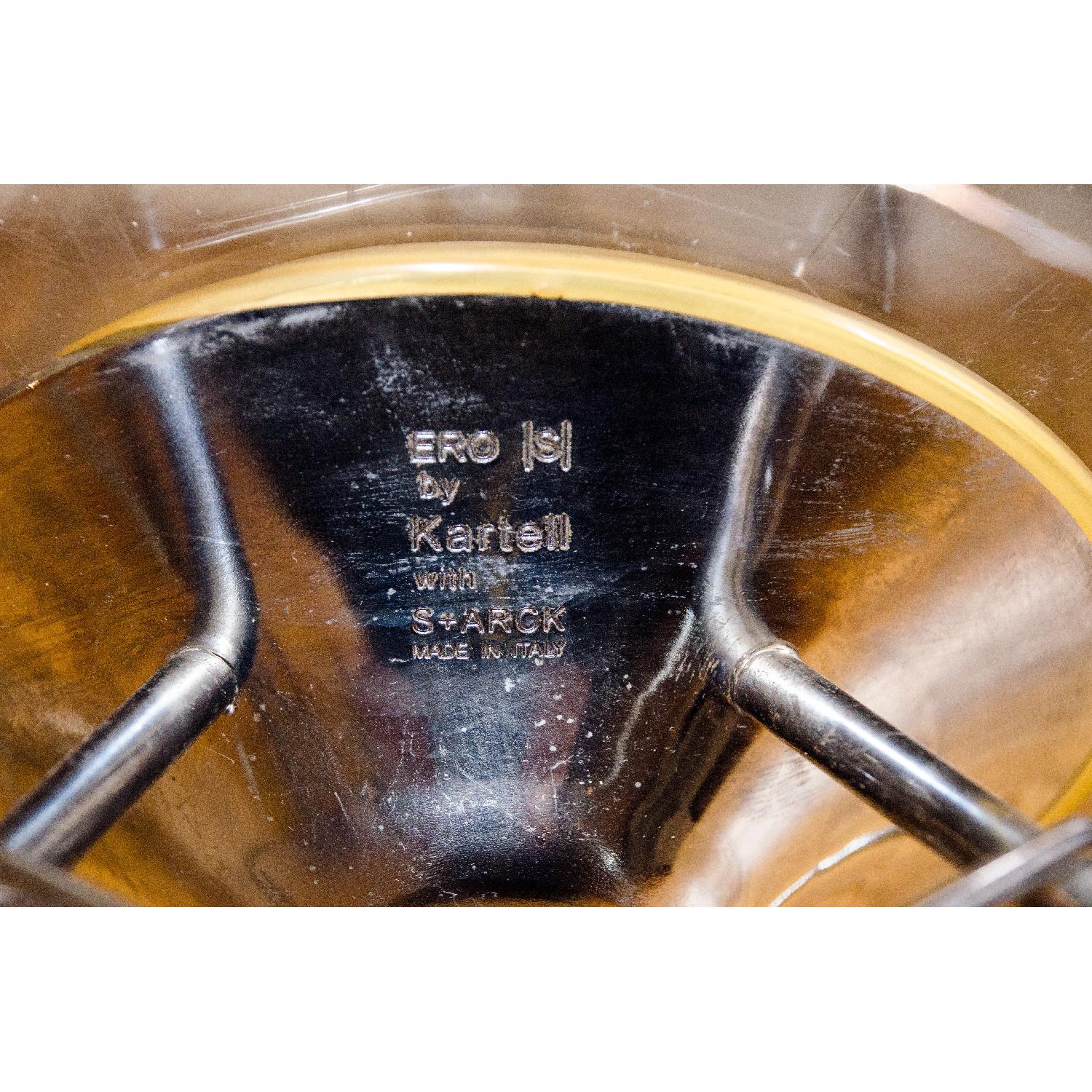 Kartell Citterio Glossy Round Table w/ 4 Starck Eros Chairs - image-16