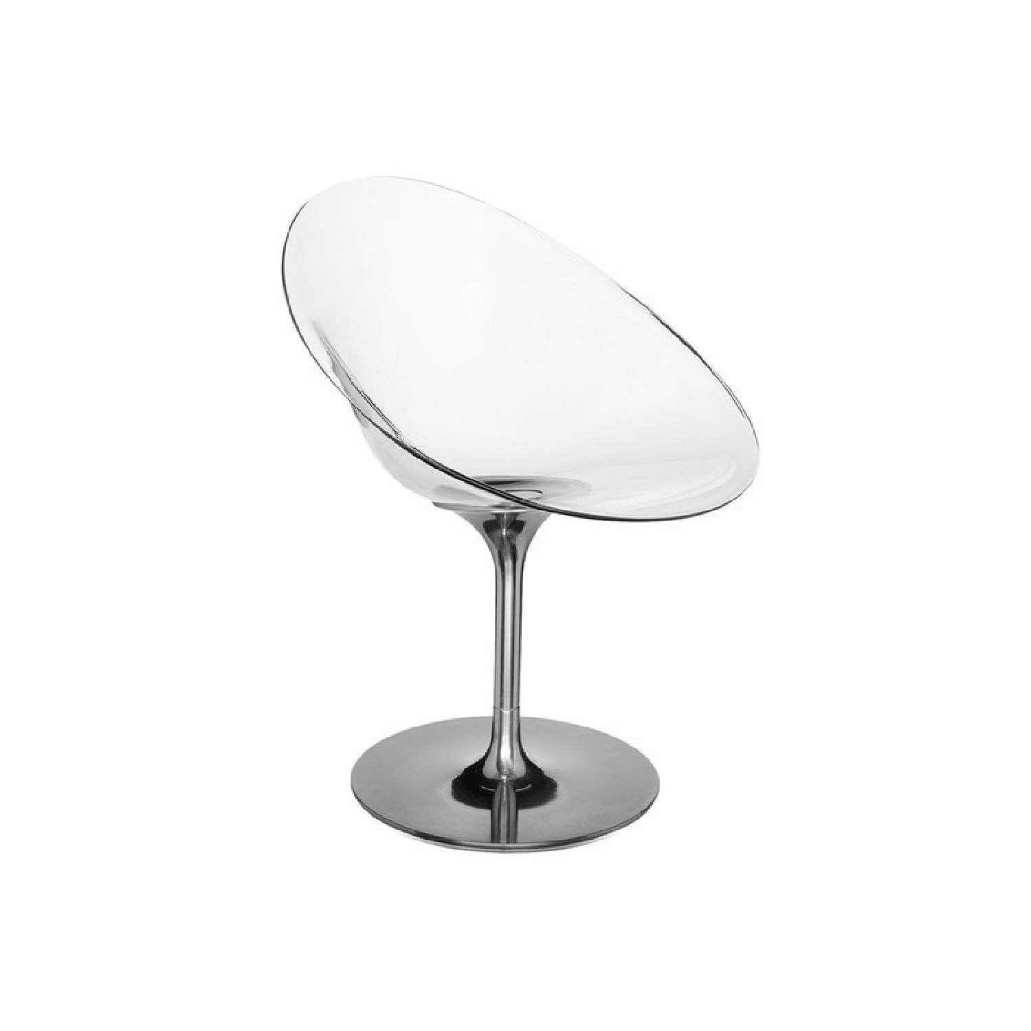 Kartell Citterio Glossy Round Table w/ 4 Starck Eros Chairs - image-18