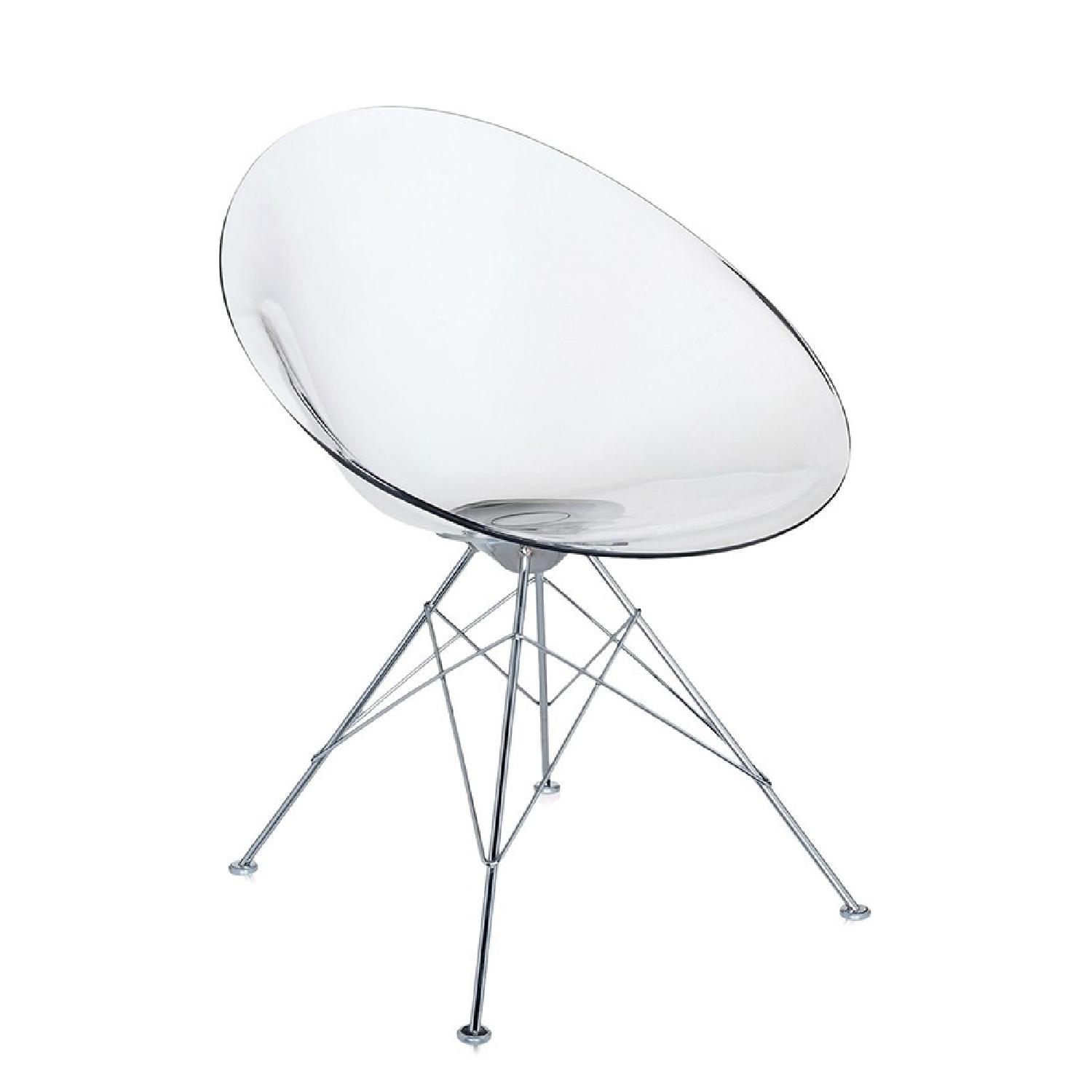 Kartell Citterio Glossy Round Table w/ 4 Starck Eros Chairs - image-19