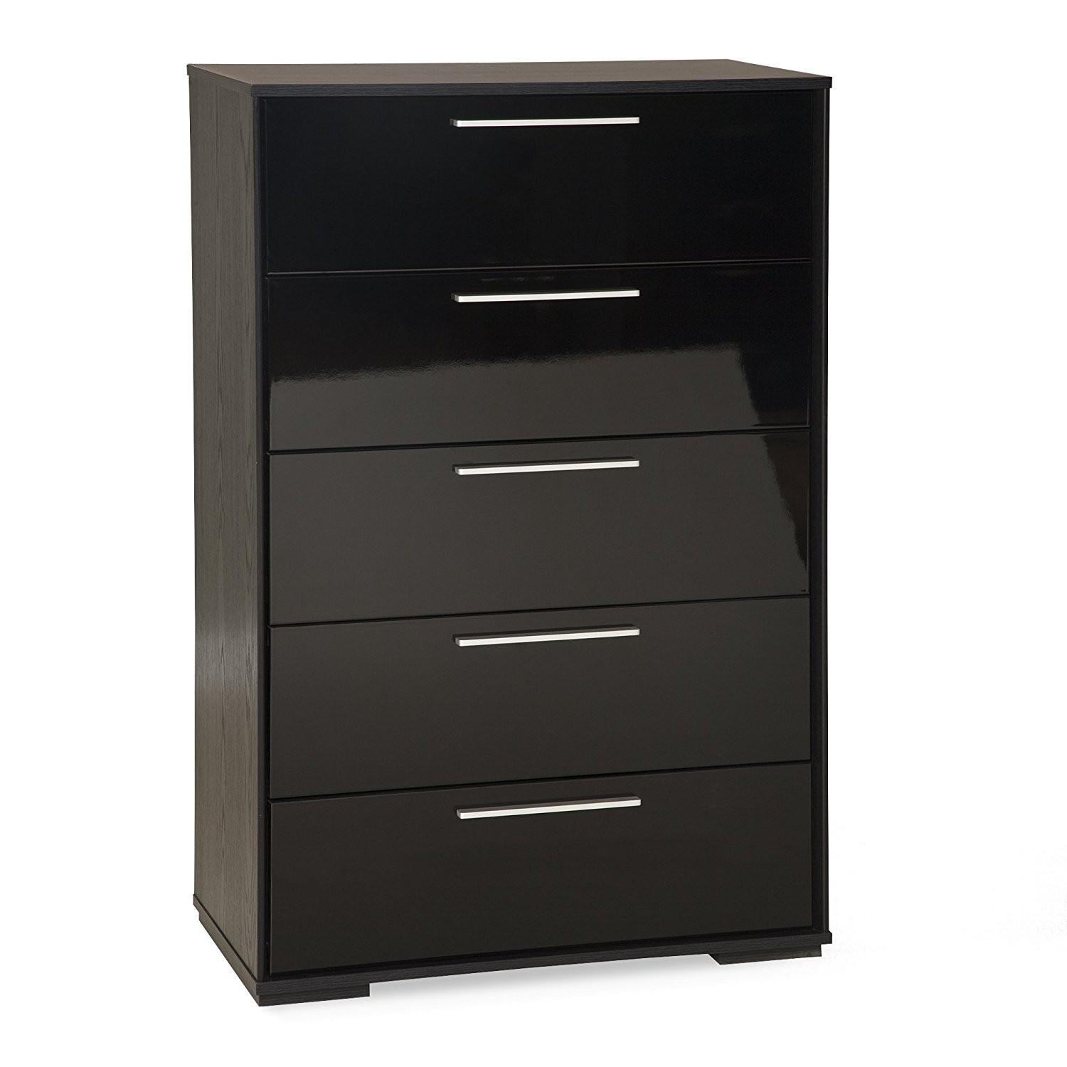 South Shore Mikka 5-Drawer Chest in Black Oak - image-0