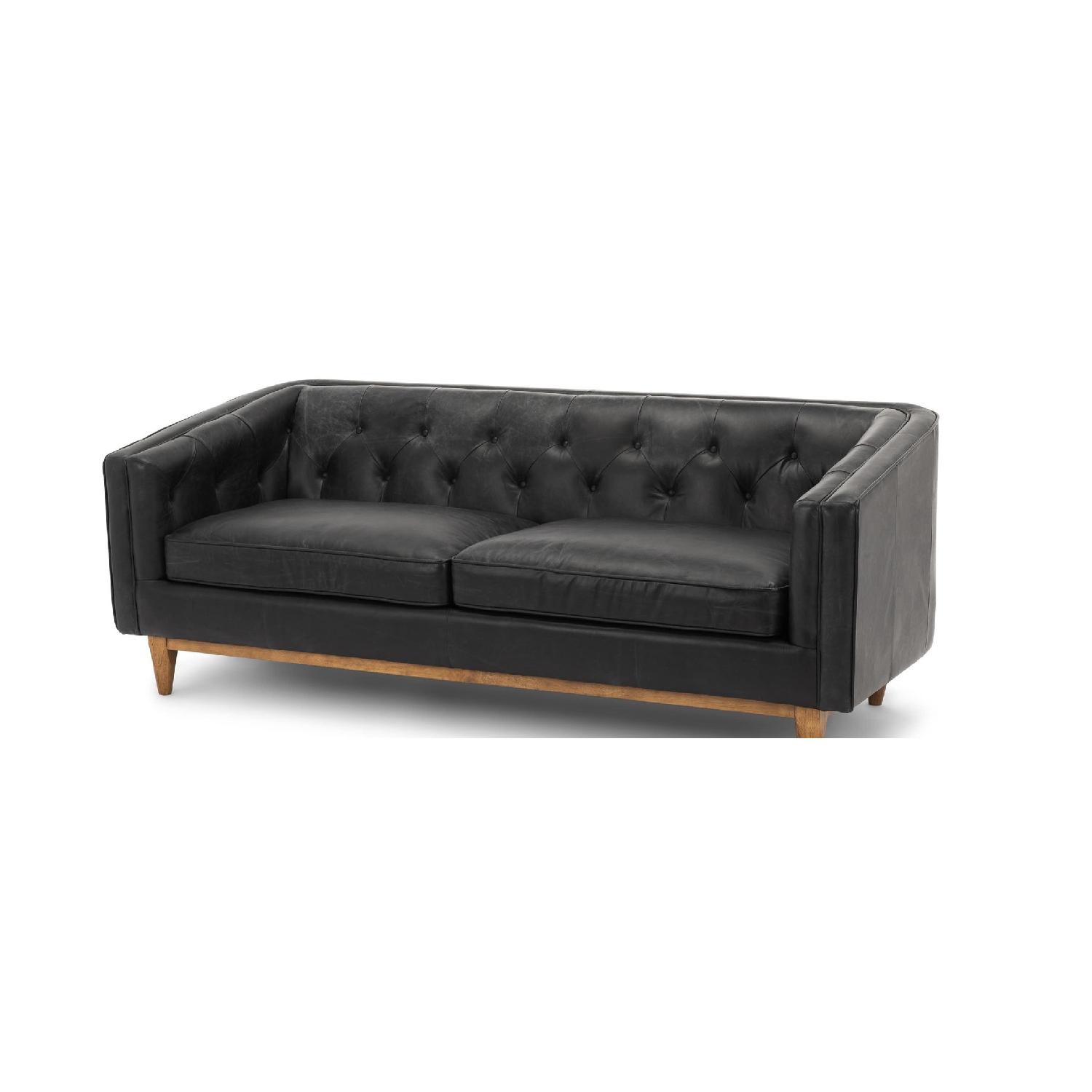 Article Alcott Black Leather Sofa - image-1