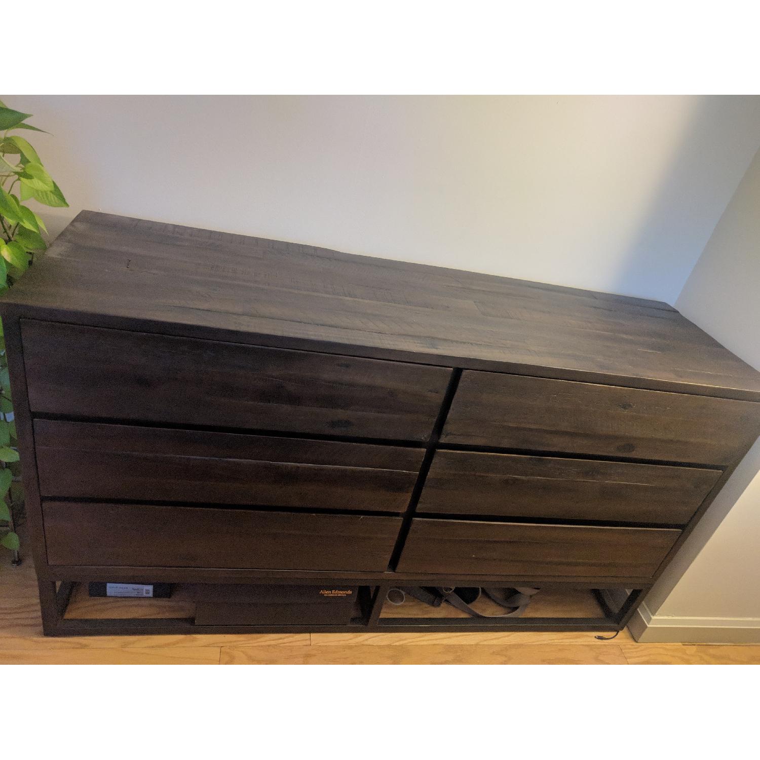 West Elm Logan Industrial 6-Drawer Dresser in Smoked Brown - image-2