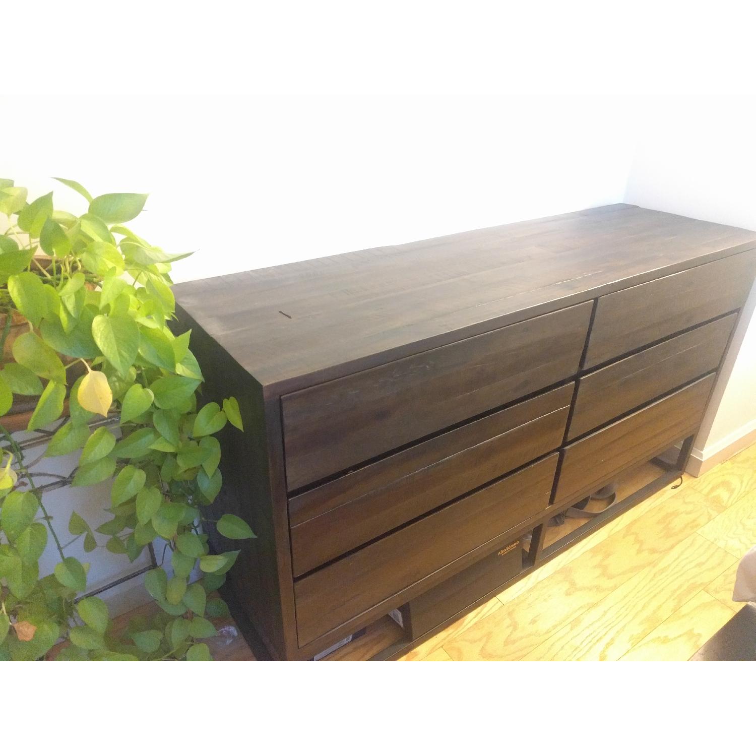 West Elm Logan Industrial 6-Drawer Dresser in Smoked Brown - image-3