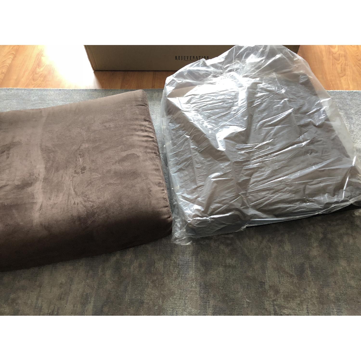 American Leather Gaines Brown Microfiber Sleeper Sofa - image-8