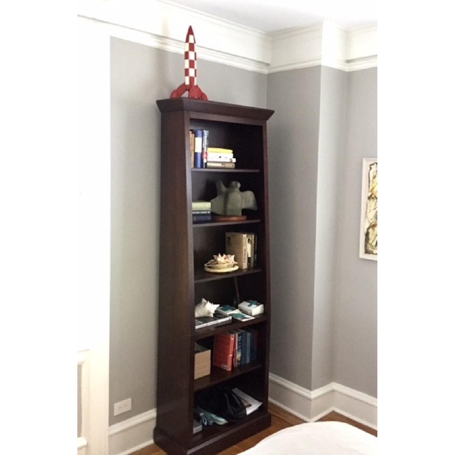 Ethan Allen Contemporary Slant Back Bookcase - image-2