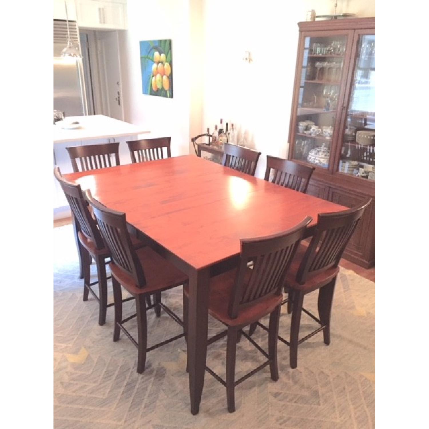 Thomasville High Top Dining Table w/ 8 Chairs - image-3