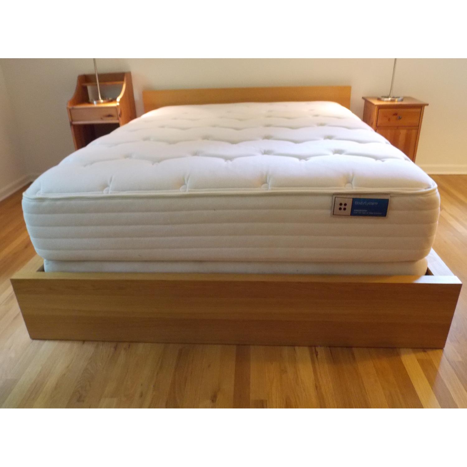 Ikea Malm Queen Low Bed Frame in Oak Veneer - image-3