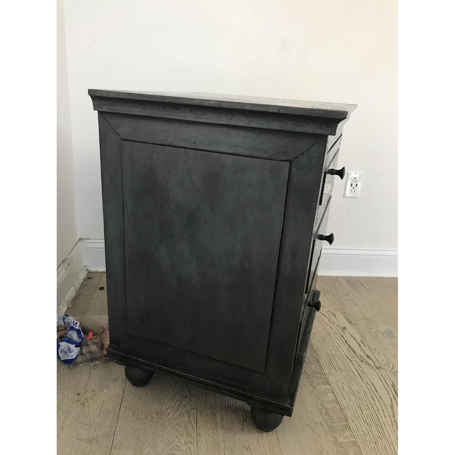 Restoration Hardware Annecy Metal-Wrapped Zinc Nightstand - image-3