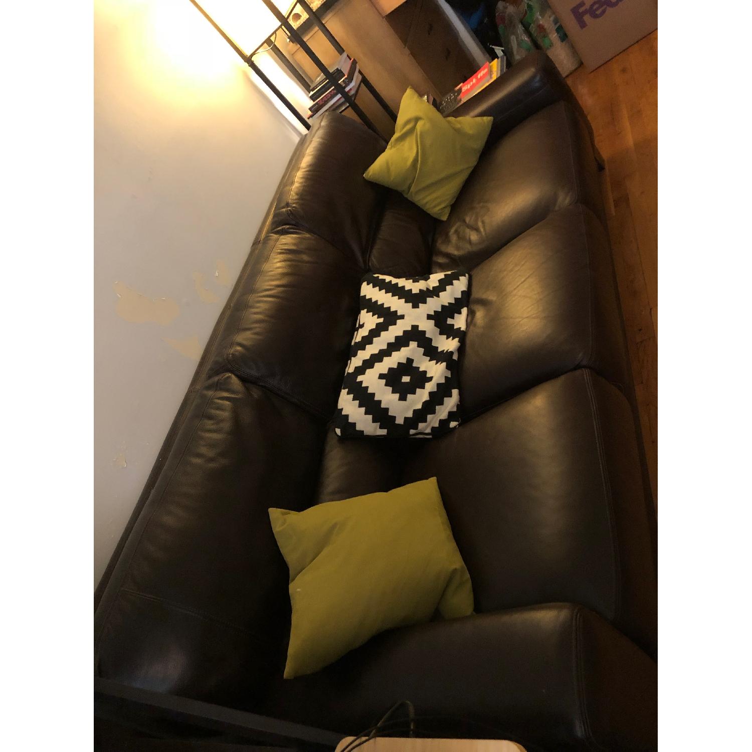 Macy's Italian Leather Sofa - image-2