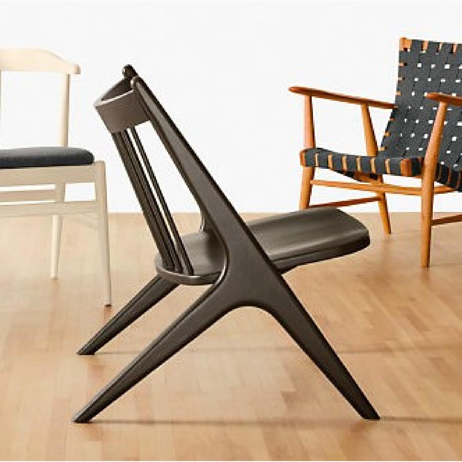 Room & Board Oskar Lounge Chair in Charcoal w/ Cushion - image-3