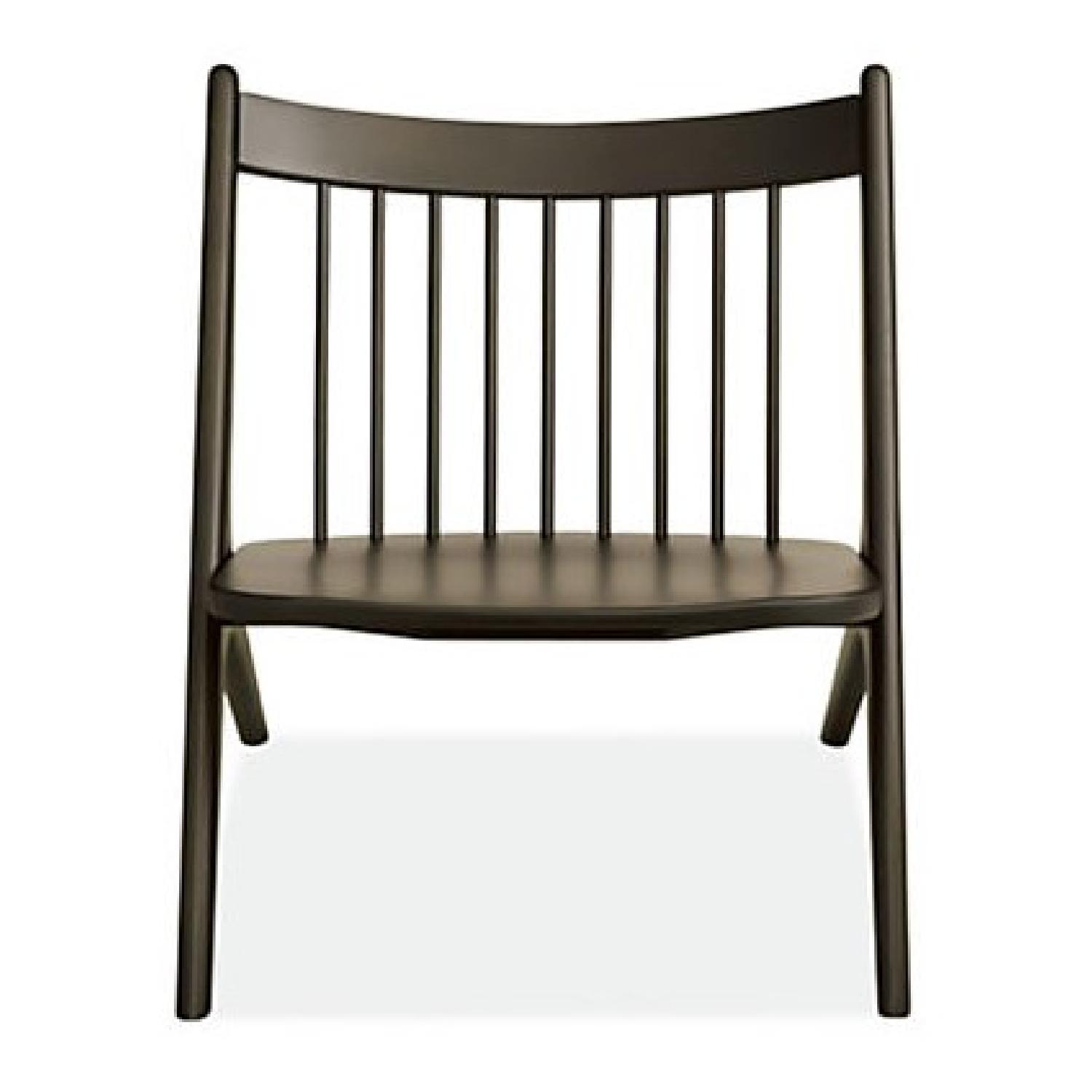 Room & Board Oskar Lounge Chair in Charcoal w/ Cushion - image-0