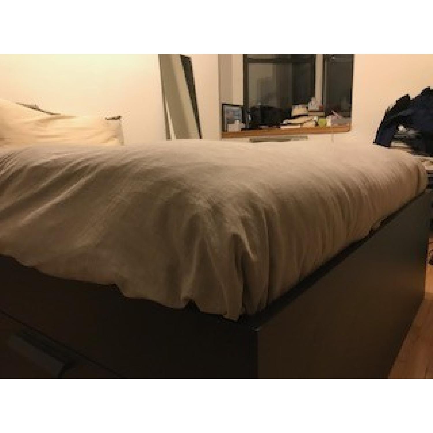 Ikea Brimnes Full Bed w/ Luroy Slats AptDeco