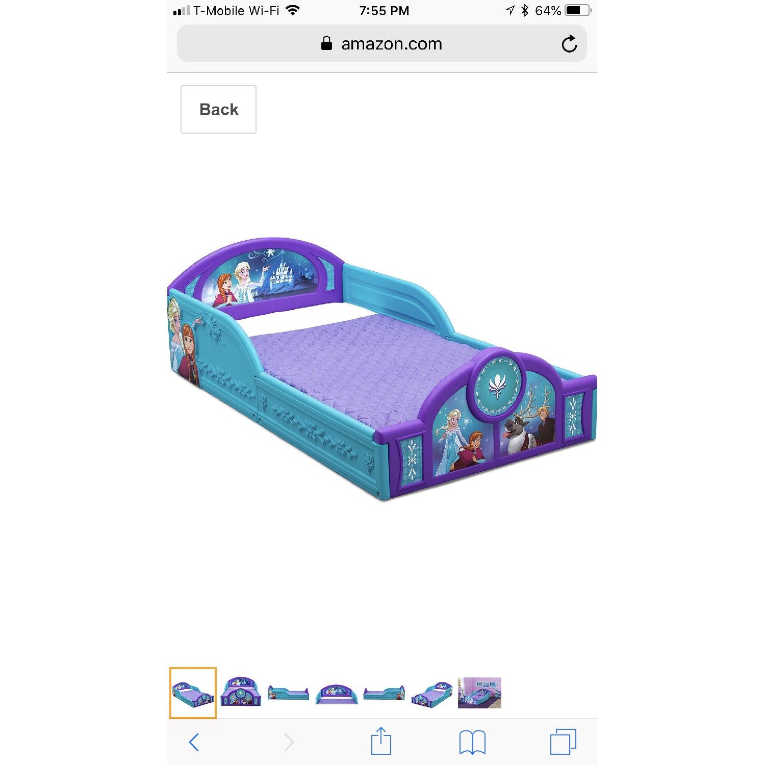 Delta Children Deluxe Disney Frozen Toddler Bed - image-1