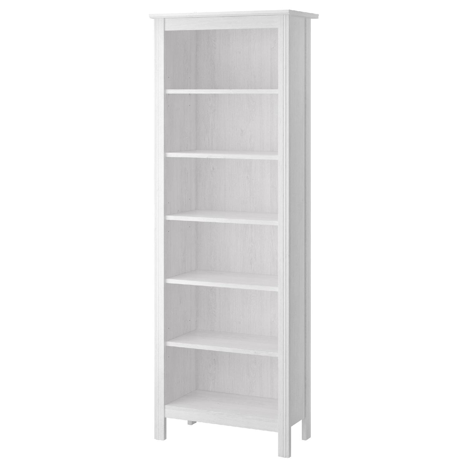 Ikea Brusali Bookcase in White w/ Light Grey - image-0