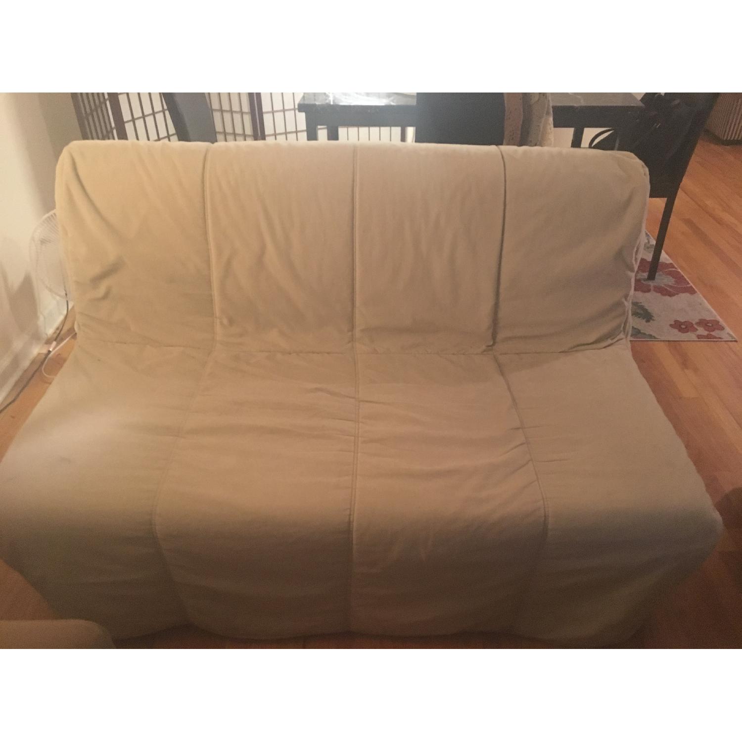 Ikea Lycksele Lovas Sleeper Sofa in Ransta White AptDeco