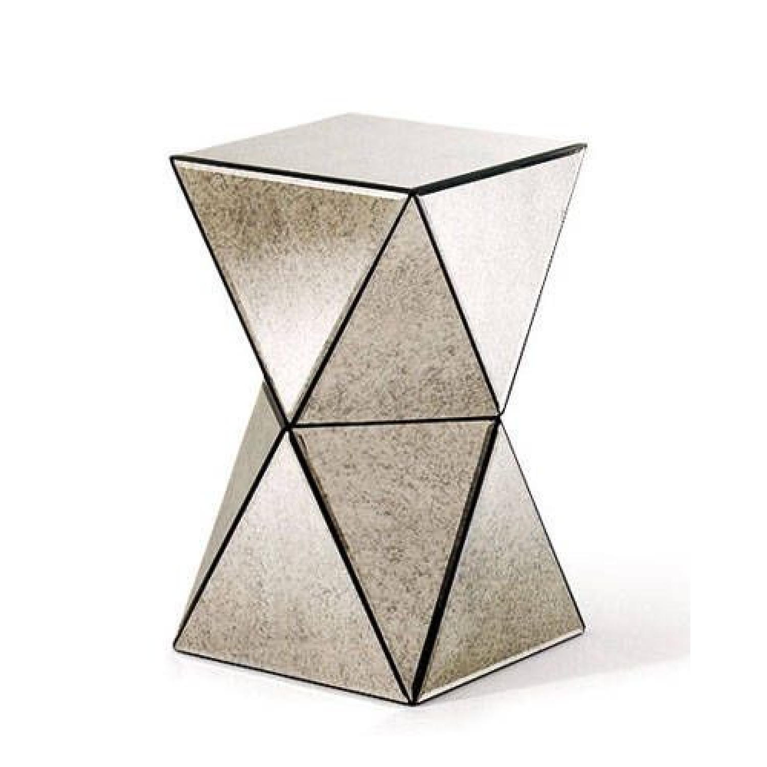West Elm Faceted Mirror Side Table - image-0