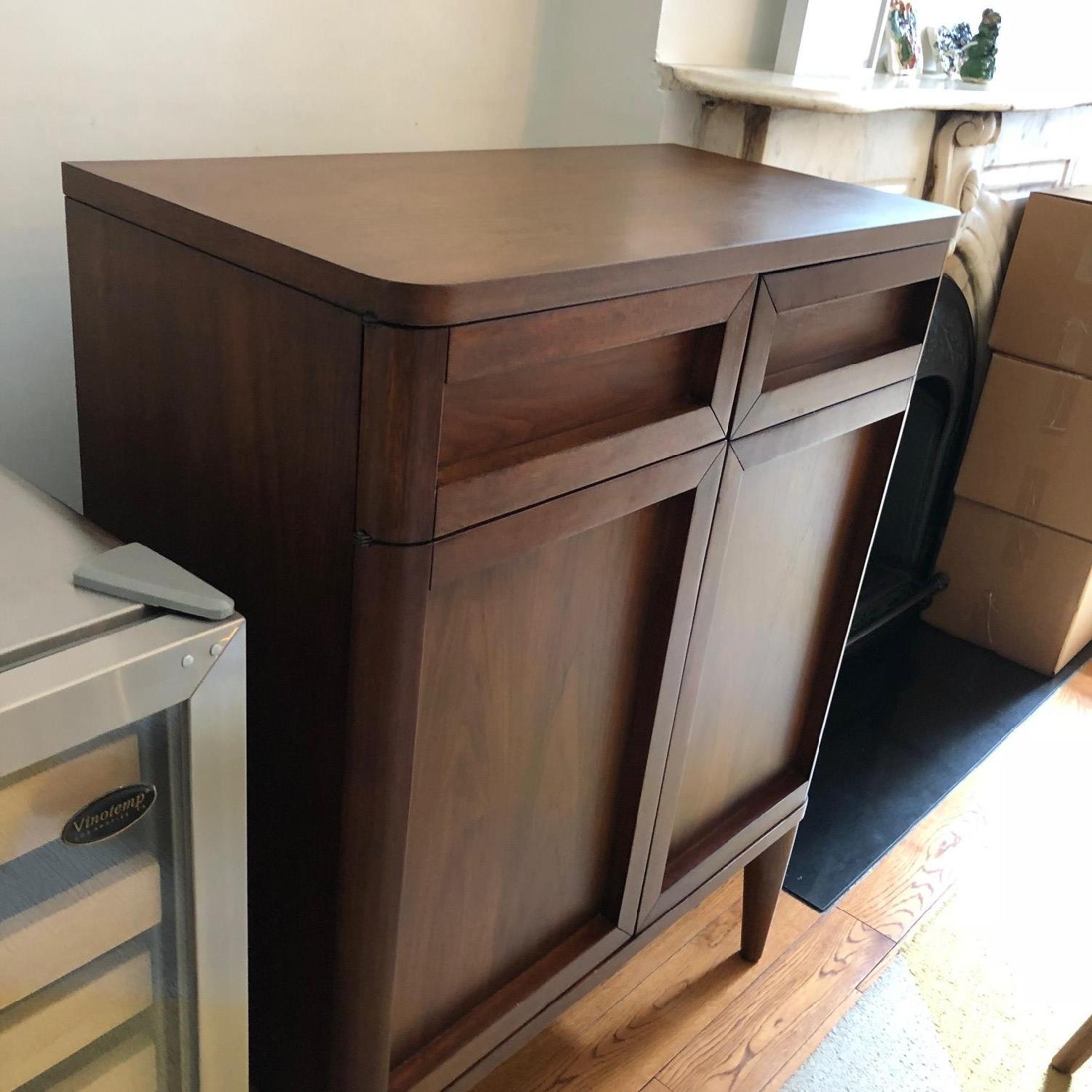 Crate & Barrel Oslo Bar Cabinet in Walnut - image-3