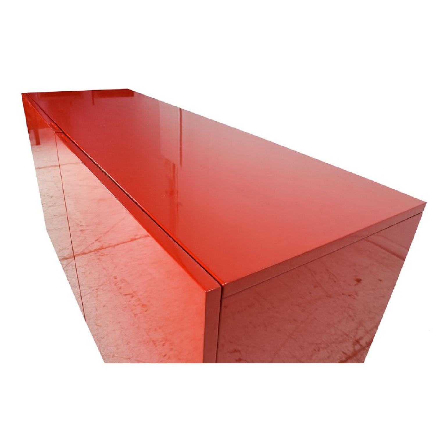 CB2 Fuel Credenza in Glossy Red Lacquer Finish - image-4