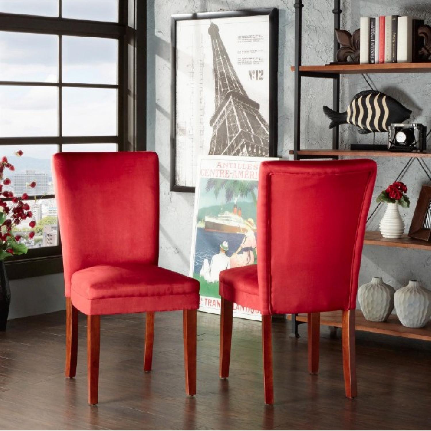 InspireQ Parson Classic Upholstered Dining Chairs - image-4