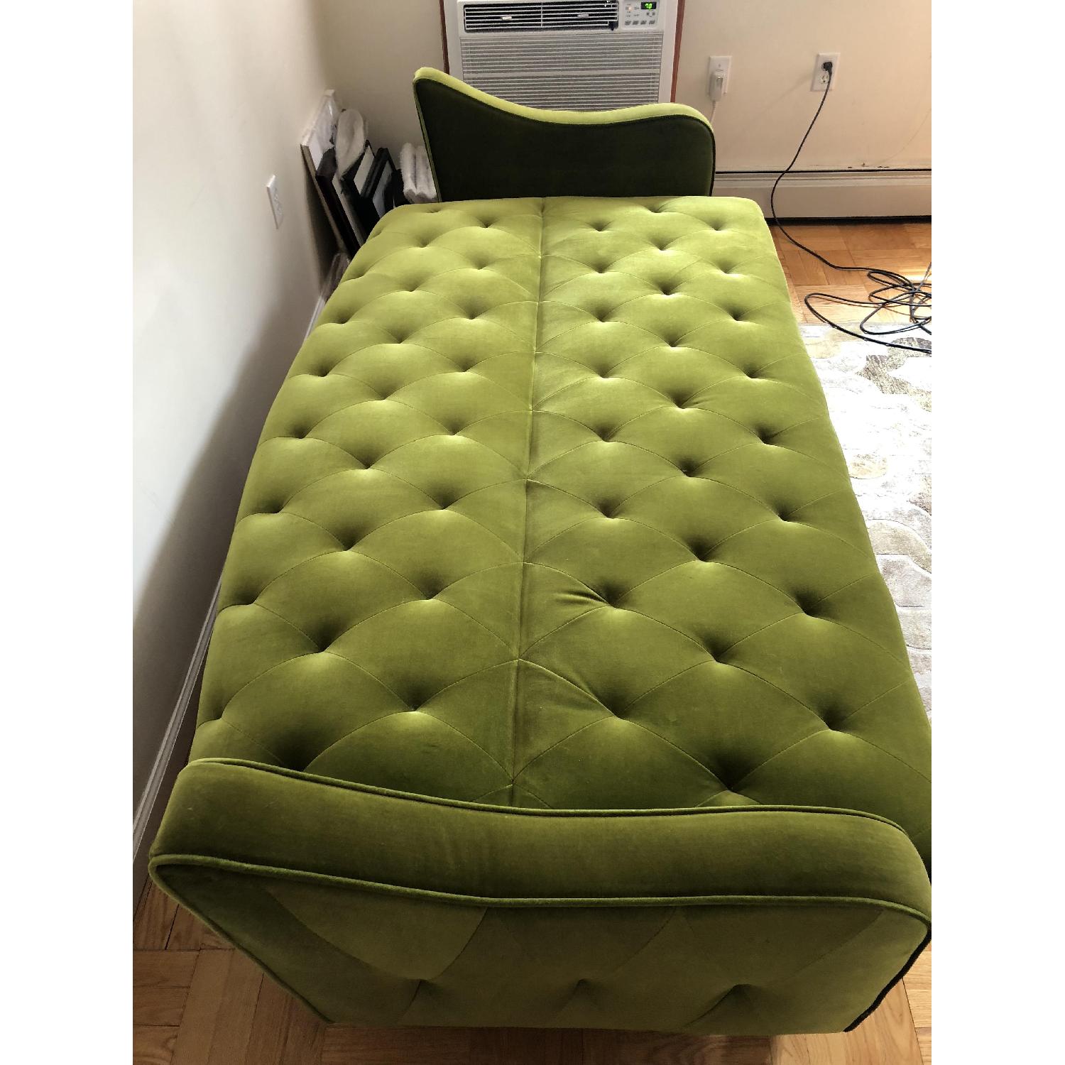 Urban Outfitters Ava Tufted Green Velvet Sleeper Sofa - image-3