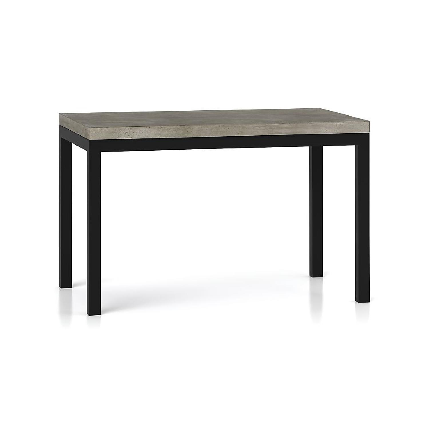 Crate & Barrel Parsons Table w/ Concrete Top - image-0
