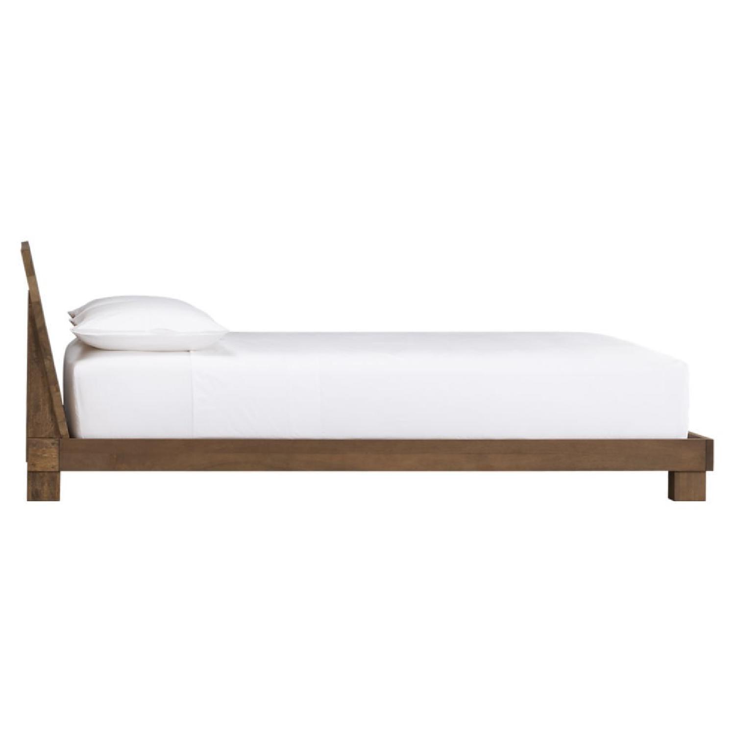 CB2 Dondra Modern Queen Size Teak Platform Bed Frame - image-2