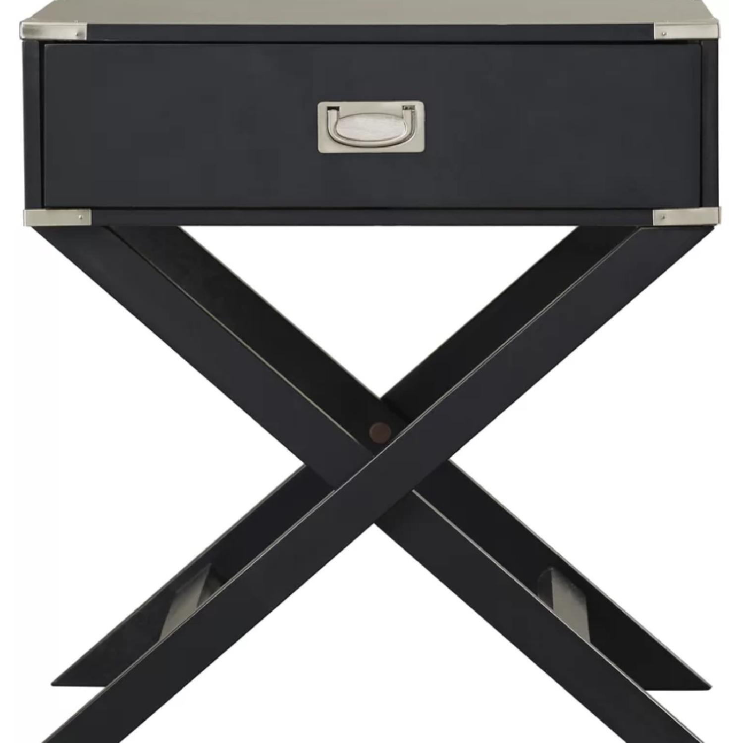Mercury Row Marotta Black Nightstand/Side Table - image-2