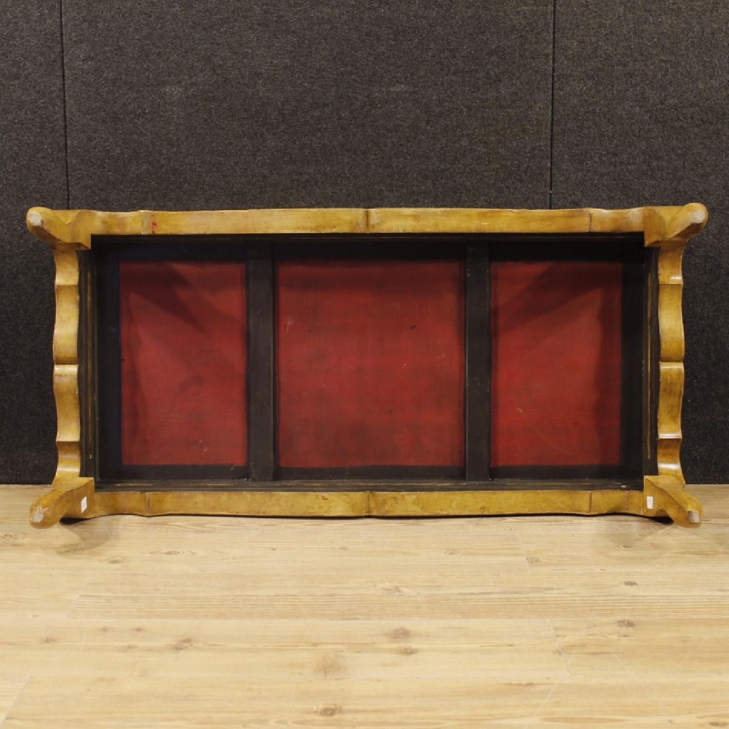 French Coffee Table in Lacquered Painted Chinoiserie Wood - image-11