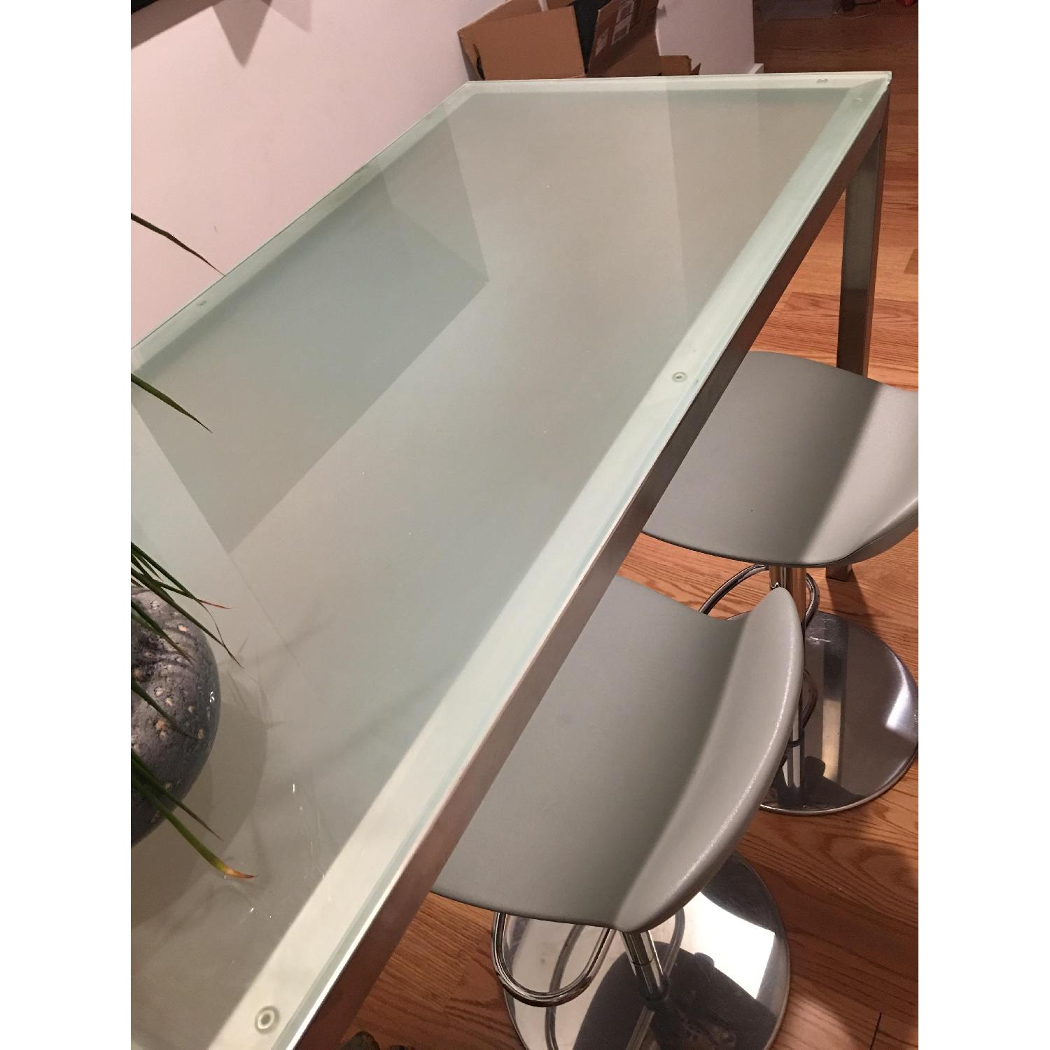 Room & Board Portica Counter Table w/ Glass Top - image-4