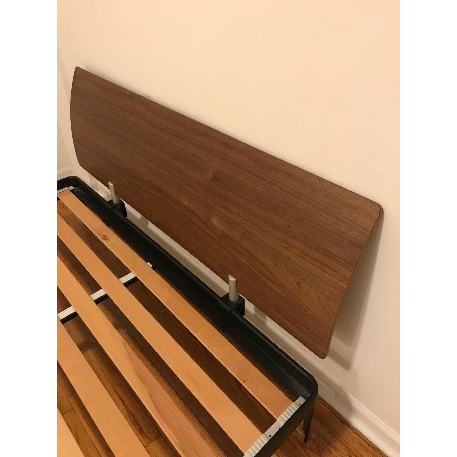 Design Within Reach Min Queen Bed Frame w/ Walnut Headboard - image-2
