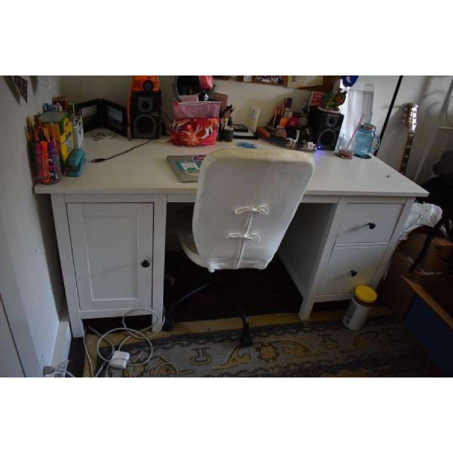 Ikea Hemnes White Desk - image-1